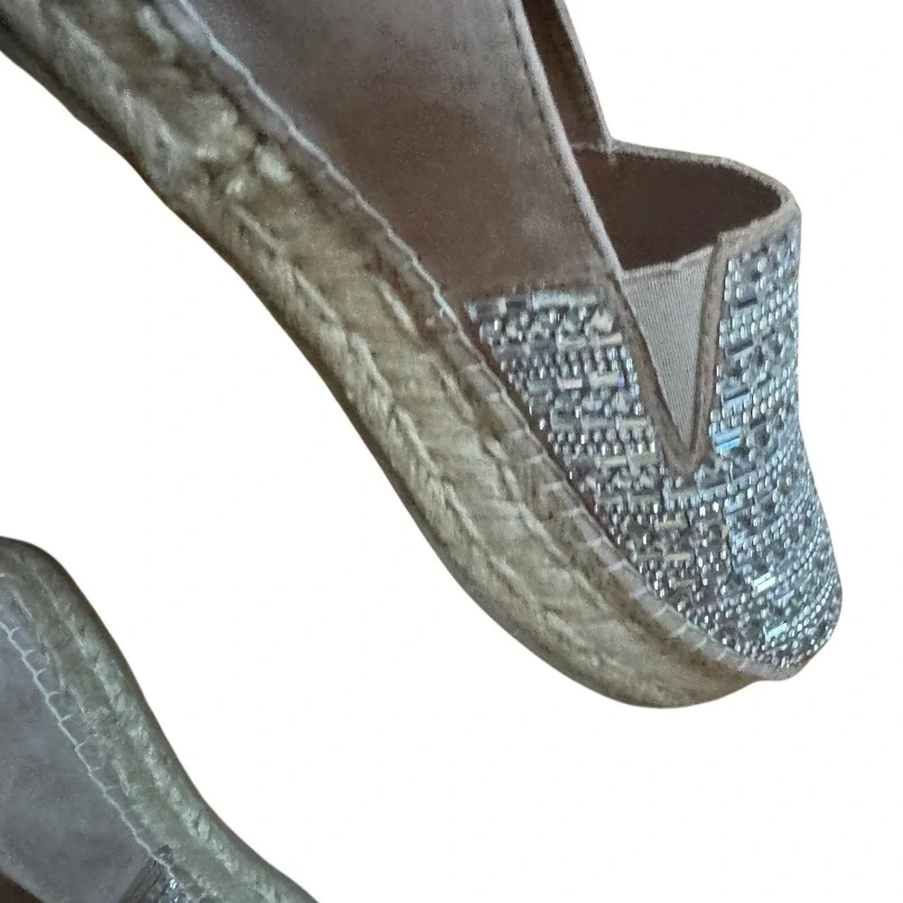 Steve Madden Proud Embellished Espadrilles Shoes Size 8M